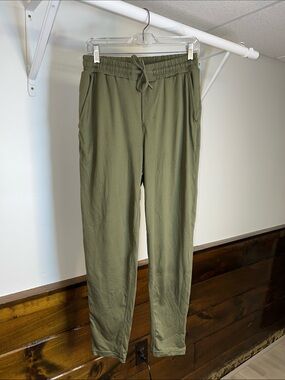 Avenue Olive Green Drawstring Jogger Pants- M